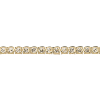 7CTW Round Lab Grown Diamond Tennis Bracelet, 7" - 14K Yellow Gold