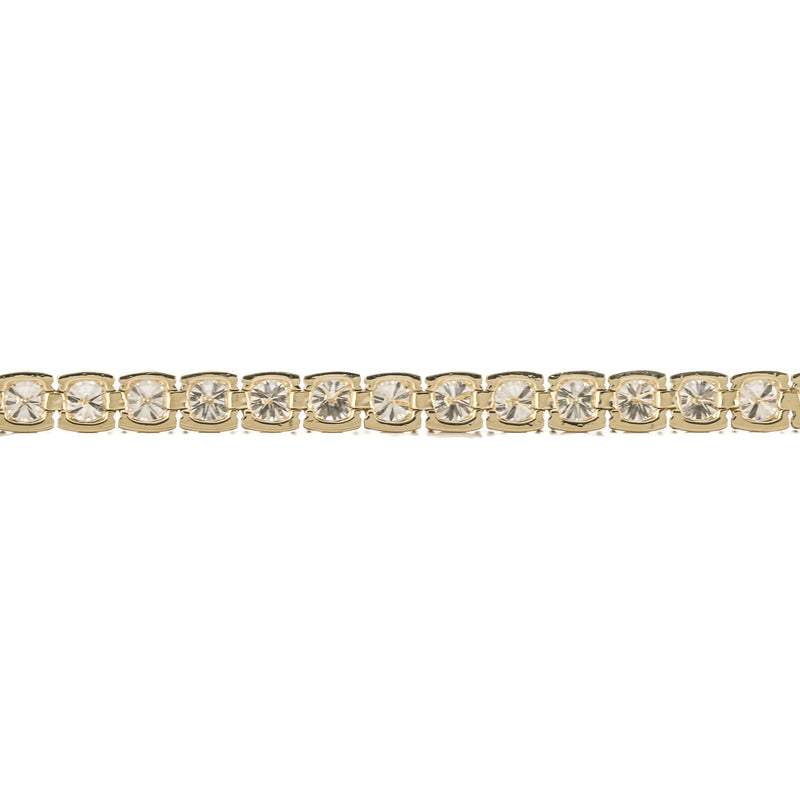 7CTW Round Lab Grown Diamond Tennis Bracelet, 7" - 14K Yellow Gold