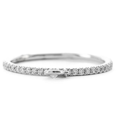 .37CTW Round Diamond Eternity Stack Band - Dangle - 14K White Gold