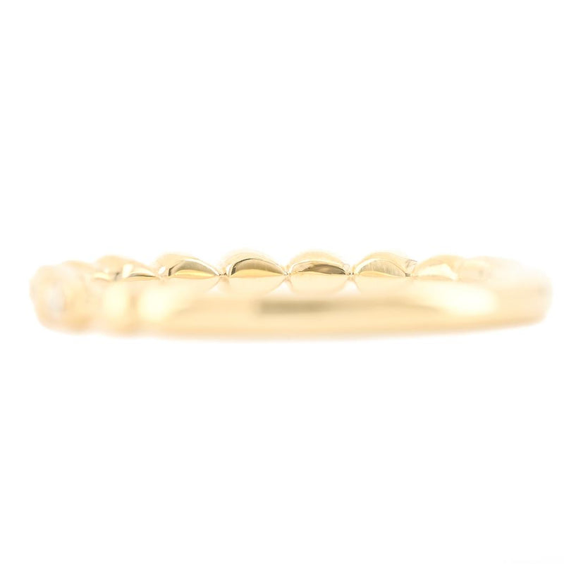 .04CTW Round Diamond + Gold Alternating Band- Bezel - 14K Yellow Gold
