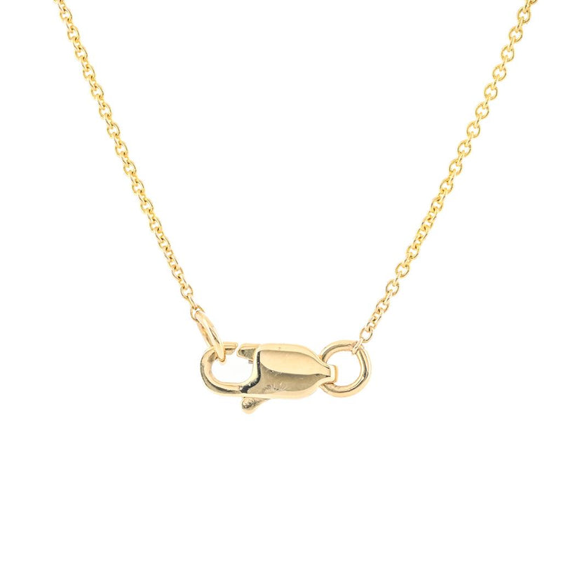 .03CTW Round Diamond "X" and "O" Necklace, 17" - 14K Yellow Gold