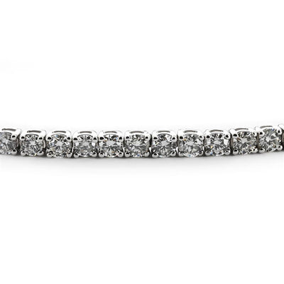 3.0ctw Round Diamond Tennis Bracelet, 7" - 14K White Gold