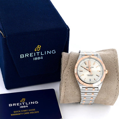 Breitling Chronomat Automatic 36, White Dial, Stainless Steel & Rose Gold - U1038010A1U1