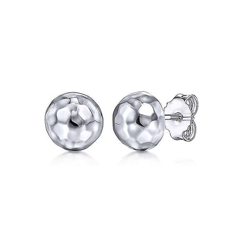 Dome Stud Earrings - Sterling Silver