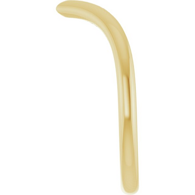 "V" Contour Band, Size 6.5 - 14K Yellow Gold