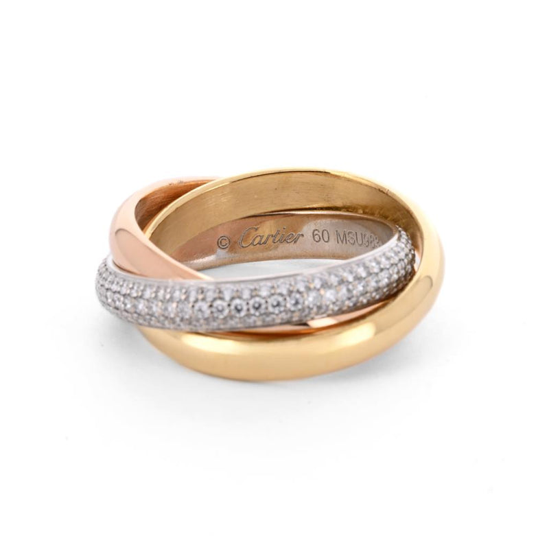 Cartier | 0.64ctw Classic Trinity Ring - 18K Multi-Tone Gold