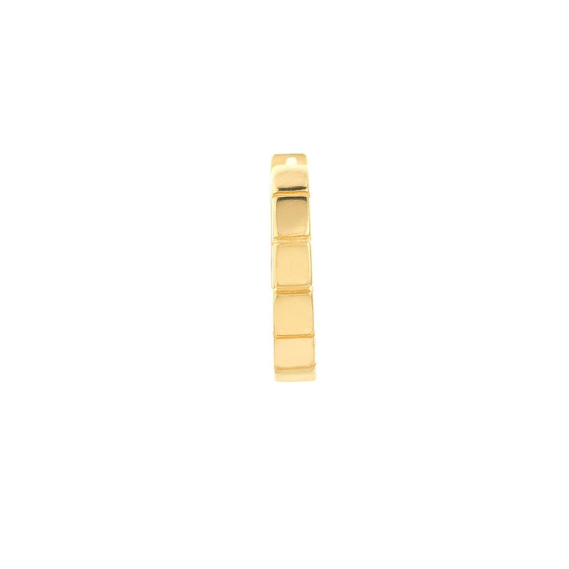 Fluted Huggie Earrings - Yellow Gold