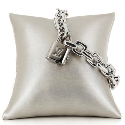 Louis Vuitton White Gold Chain Bracelet