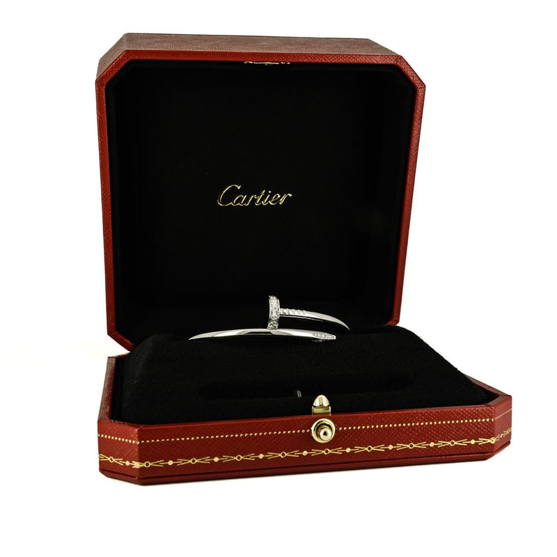 Cartier | Juste Un Clou Bangle + Diamonds, 0.58ctw  - 18k White Gold