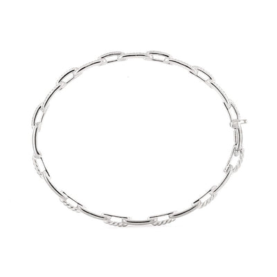 David Yurman | 0.41ctw Diamond Stax Chain Link Bracelet - 18K White Gold