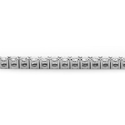 5ctw Diamond Tennis Bracelet- 14k White Gold