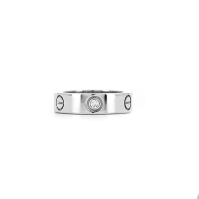 Cartier Diamond Love Ring, 3 Diamonds - White Gold