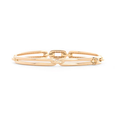 David Yurman | 1.56ctw Diamond Stax Linked Bracelet, 7mm - 18K Yellow Gold