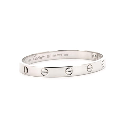 Cartier | Love Bangle, Size 16, 6.3" - 14K White Gold