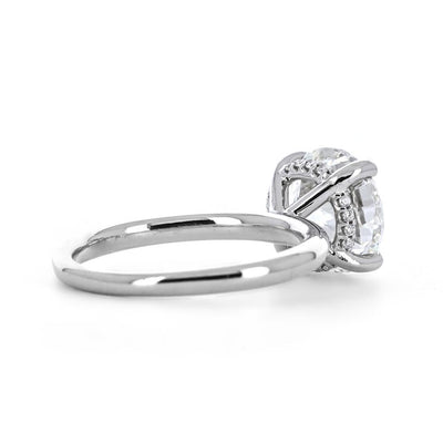 2.84ctw Round Diamond Engagement Ring, Signature Solitaire- 14K White Gold