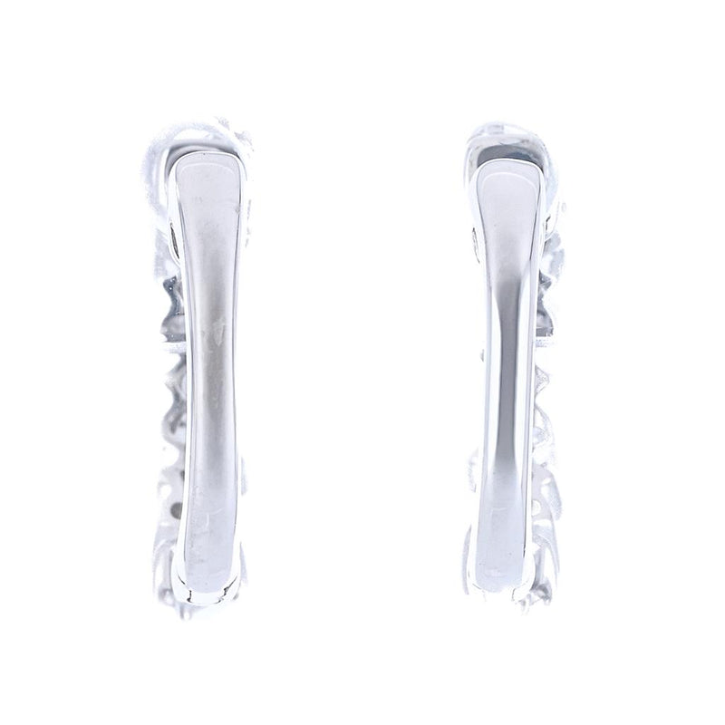 .21CTW Baguette + Round Diamond Huggie Sprinkle Earrings - 14K White Gold