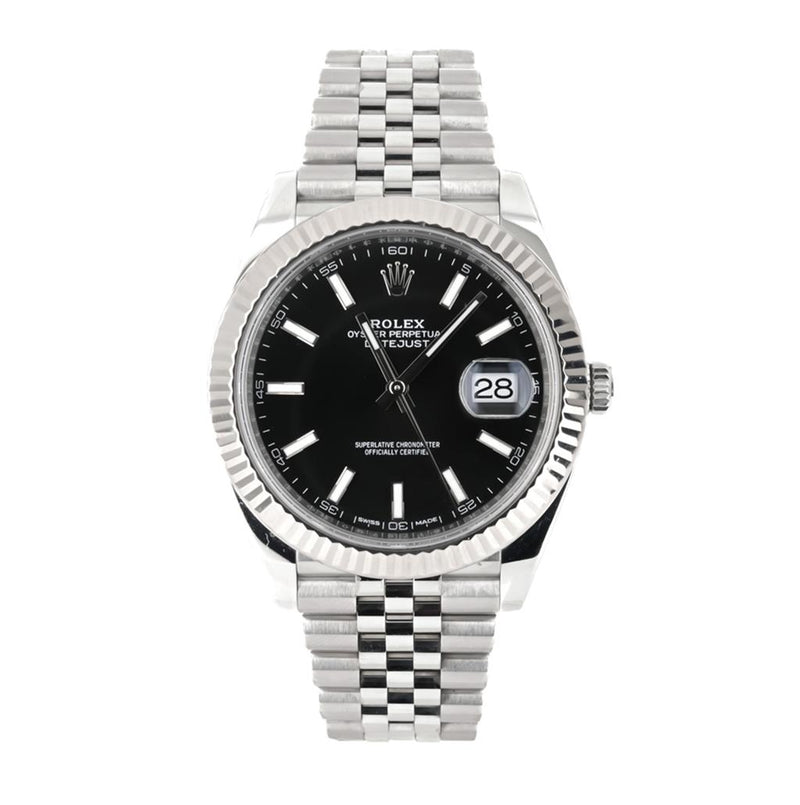 Rolex | 41mm Datejust, Black Dial, Jubilee - 126334