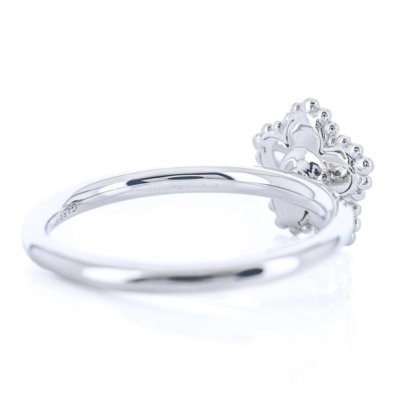 .01CT Diamond Bujukan Flower Ring, Size 6.5 - Sterling Silver