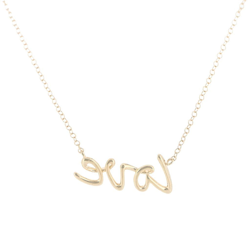 "Love" Necklace, 17.5" - 14K Yellow Gold