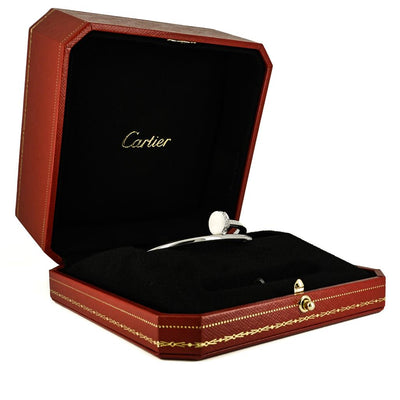 Cartier | Juste Un Clou Bangle + Diamonds, 0.58ctw  - 18k White Gold