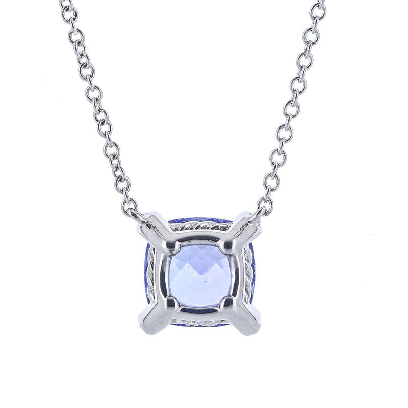 David Yurman | 1.65CT Round Tanzanite Necklace, 18" - 18K White Gold