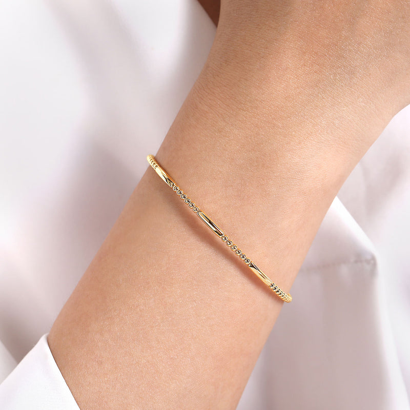 Bujukan Open Bangle - 14K Yellow Gold