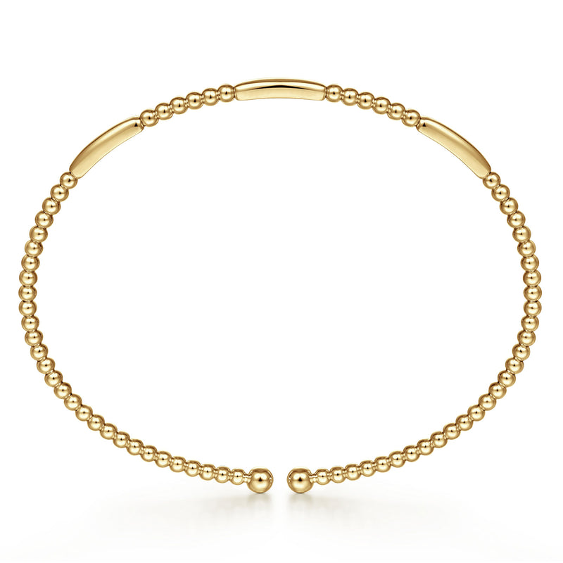 Bujukan Open Bangle - 14K Yellow Gold