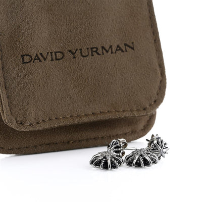 David Yurman | .22CTW Starburst Double Drop Earrings - 925 Sterling Silver