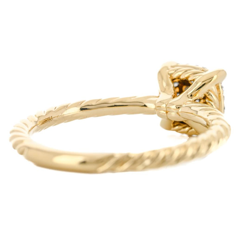 David Yurman | Petite Chatelaine Diamond Ring, Size 5.25 - 18K Yellow Gold