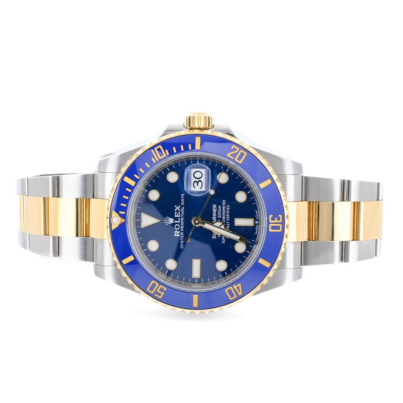 Rolex | 41MM Submariner Date "Bluesy" , Blue Dial - 18K Yellow Gold + Stainless Steel - 126613