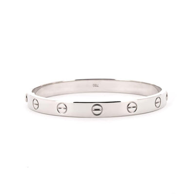 Cartier | Love Bangle, Size 16, 6.3" - 14K White Gold