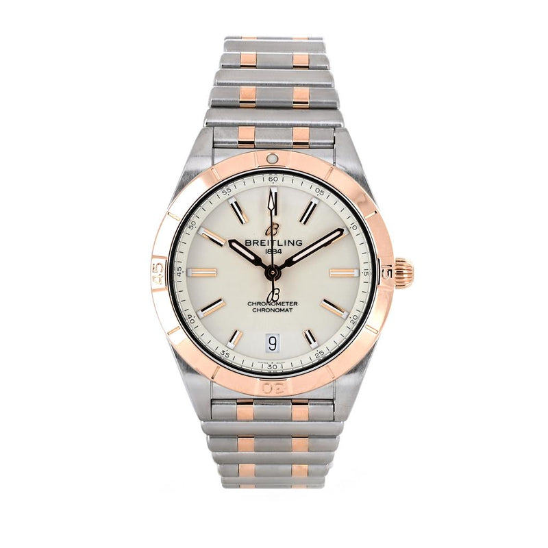 Breitling Chronomat Automatic 36, White Dial, Stainless Steel & Rose Gold - U1038010A1U1