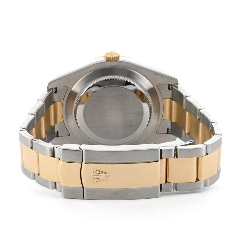Rolex | 41mm Datejust II, Wimbledon Dial, Fluted Bezel, Two-Tone Stainless Steel & 14K Yellow Gold - 116333