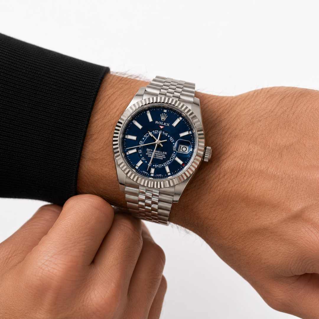 ブルーオニキス　スカル NEW 2024 Rolex Sky-Dweller 42mm 326934 Jubilee Blue Dial