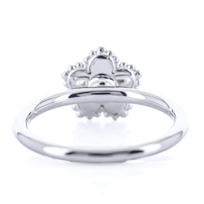 .01CT Diamond Bujukan Flower Ring, Size 6.5 - Sterling Silver