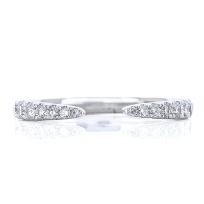 .29CTW Round Diamond Band - Open Point - 14K White Gold