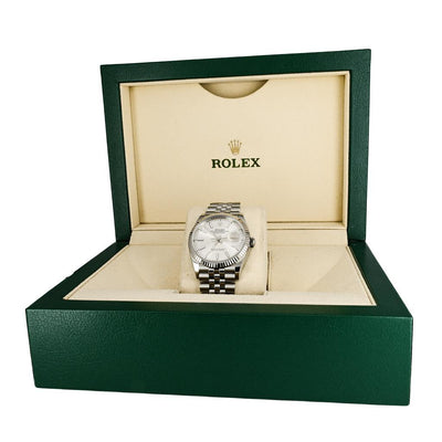 Rolex | 36mm Datejust, Silver Dial, Fluted Bezel, Jubilee Bracelet, Stainless Steel - 126234