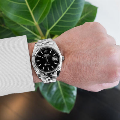 Rolex | 41mm Datejust, Black Dial, Jubilee - 126334