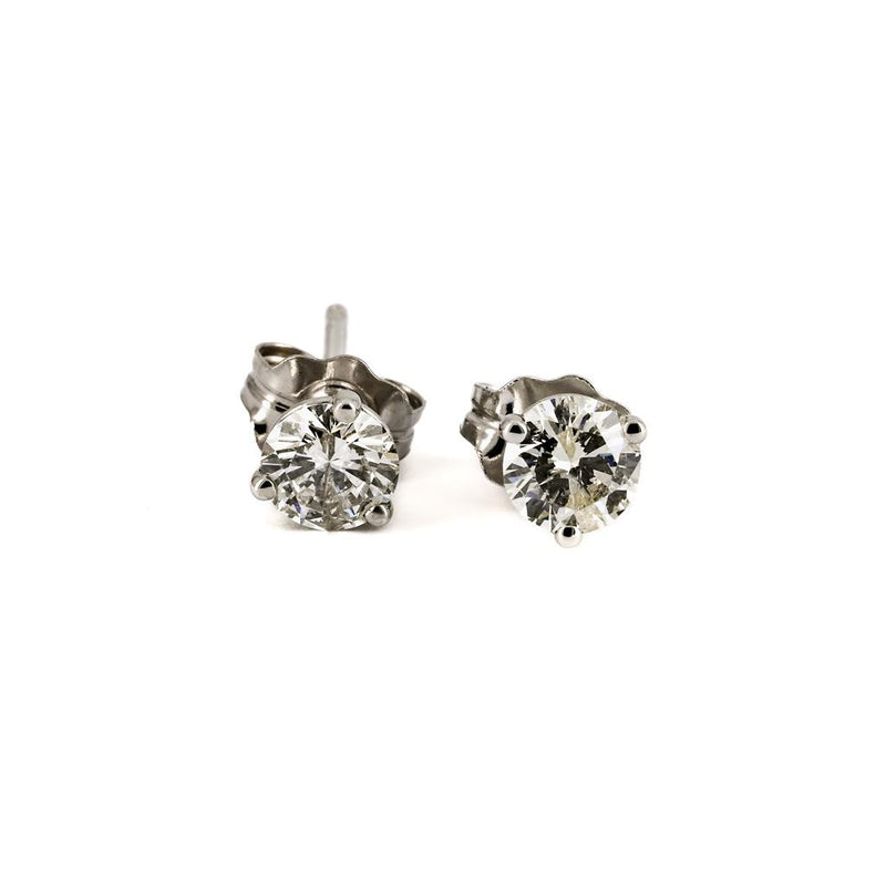 0.50ctw Diamond Stud Earrings - 14k White Gold