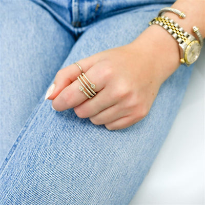 .80CTW Pear Diamond Ring - Bezel, Pave, Wrap - 14K Yellow Gold