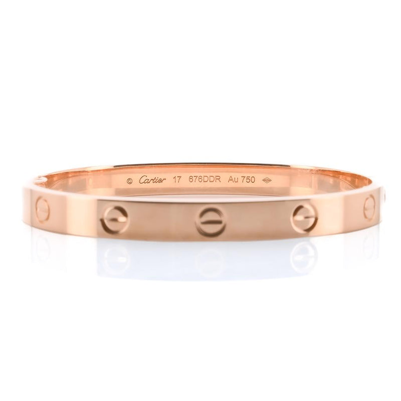 Cartier | Love Bracelet, Size 17 - 18K Rose Gold