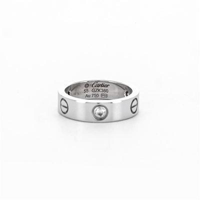 Cartier Diamond Love Ring, 3 Diamonds - White Gold