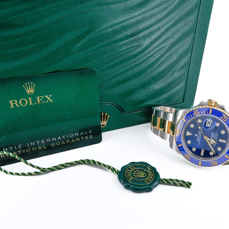 Rolex | 41MM Submariner Date "Bluesy" , Blue Dial - 18K Yellow Gold + Stainless Steel - 126613