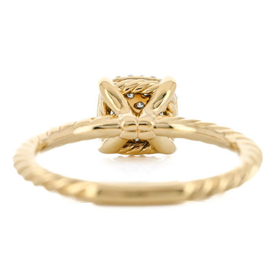 David Yurman | Petite Chatelaine Diamond Ring, Size 5.25 - 18K Yellow Gold
