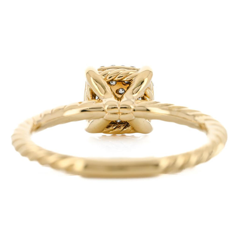 David Yurman | Petite Chatelaine Diamond Ring, Size 5.25 - 18K Yellow Gold