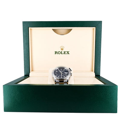 Rolex | 36mm Datejust, Blue Dial, Fluted Bezel, Oyster - 846375Y1