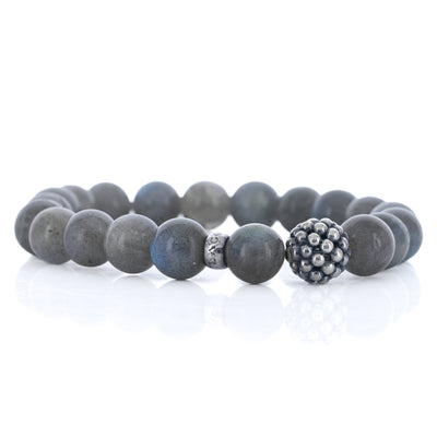 Lagos | Labradorite Silver Station Bead Bracelet, 6.25" - 925 Sterling Silver