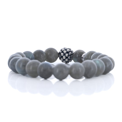 Lagos | Labradorite Silver Station Bead Bracelet, 6.25" - 925 Sterling Silver