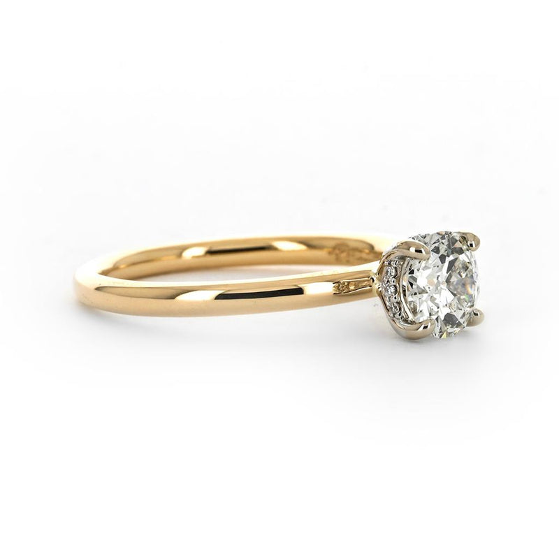 1.15ctw Round Lab-Grown Diamond Engagement Ring, Signature Solitaire - 14K Yellow Gold