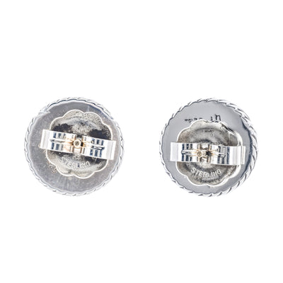 David Yurman | .6CTW Diamond + Smoky Quartz Cerise Stud Earrings - 925 Sterling Silver